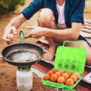12 Grid Egg Storage Box Holder Outdoor Camping Eggs Case Organizer (Green) Newly