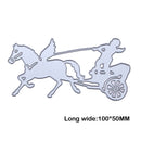 Run Carriage DIY Metal Embroidery Scrapbooking Craft Stencil Cutting Die