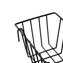 Iron Wall Mounted Storage Rack Holder Hanging Basket Shelf Container (Black