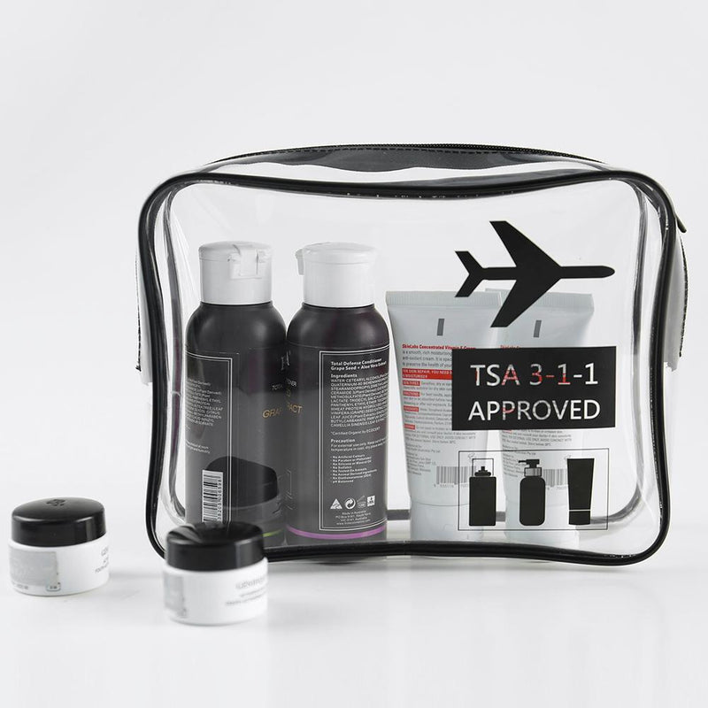 Unisex TPU Transparent Waterproof Cosmetic Bag Travel Makeup Organizer Case