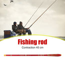 Telescopic Spinning Fishing Rod Carbon Ultra Hard Stream Hand Pole (1.8m)