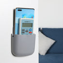 Wall Mounted Organizer Storage Box TV Remote Control Phone Holder (Grey) Newly