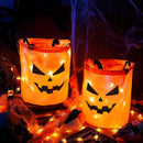 4PCS LED Light Halloween Candy Bags Light up Halloween Party Bags Trick Large#