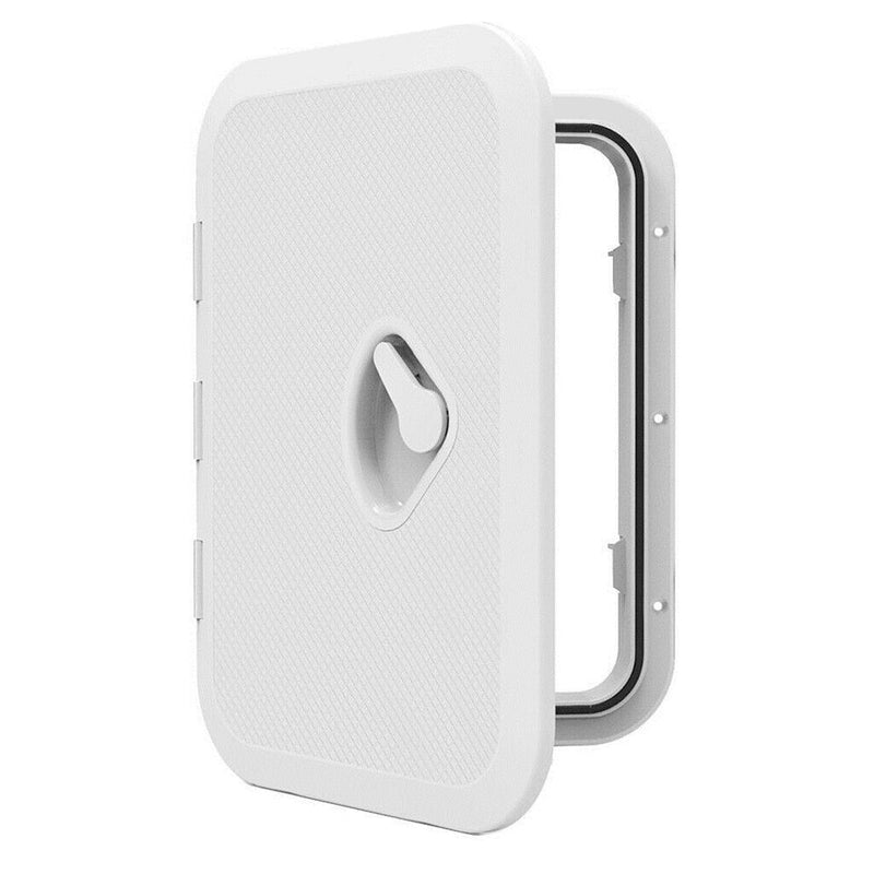White Deck Plate 270*375mm Access Hatch Cover Marine Boat RV Deck Cover Lid