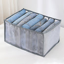 Cloth Drawer Organizer 3pcs Closet Box for Leggings Jeans (7 Cell Grey) Newly