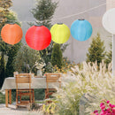 8pcs LED Solar Lantern Lamp Waterproof Outdoor Hanging Light Festival Decor