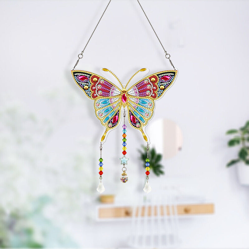 Ornamental Point Drill DIY Crystal Pendent Living Balcony Room Art Decor Bo