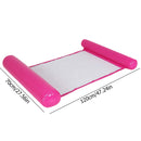 Water Hammock Inflatable Floating Swimming Pool Lounge Chair (Rose Red) Newly