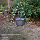 Picnic Cooking Pot Rack Hook Holder Outdoor Camping Stove Campfire Tripod Newly
