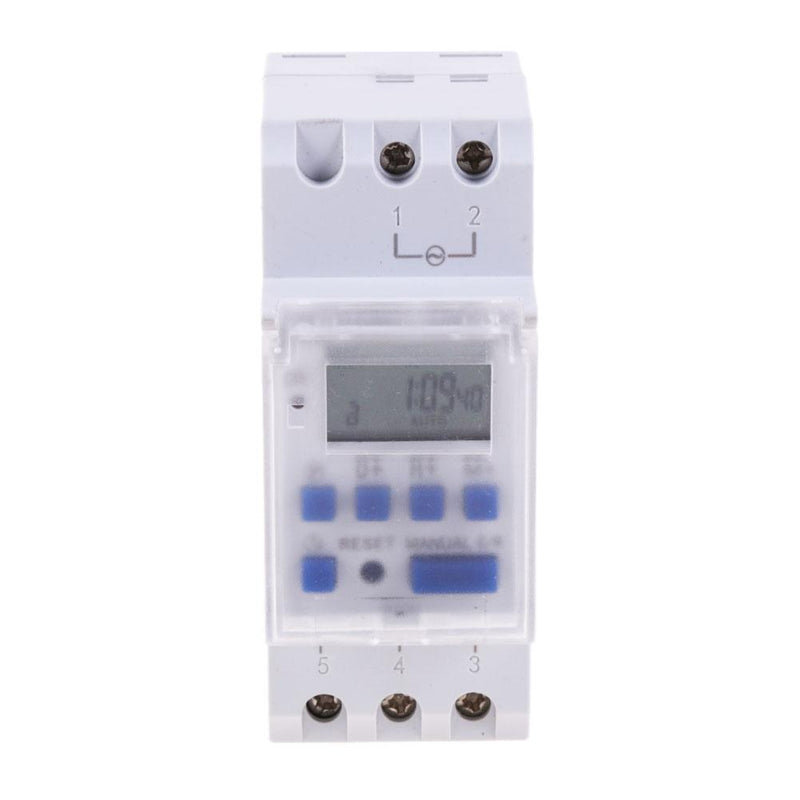 220VAC 16A Din Rail Digital Programmable Timer Switch Relay Timer Control  Newly