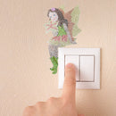 DIY Angel Diamond Painting Switch Stickers Home Luminous Decorative Wall Decals