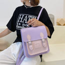 Adjustable College Handmade Backpack Bag Handbag Cambridge Woven Bag Leather