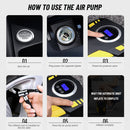 Detection 12V Lnflator Air Pump Auto Parts Digital Tire Lnflator Air Compressor