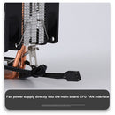 X200 CPU Cooler Radiator 2 Heatpipe 3Pin Cooling Fan for Intel 1155 (1 Fan)