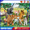 Animals on Grass Oil Paint By Numbers Kits DIY Handpainted on Canvas Arts