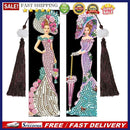 2pcs 5D DIY Diamond Painting Leather Bookmark Special-shaped Drill Tassel D