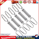 Outdoor Camping Tent Spring Wind Rope Buckle Fix Hook Buckles (White 5pcs) Newly