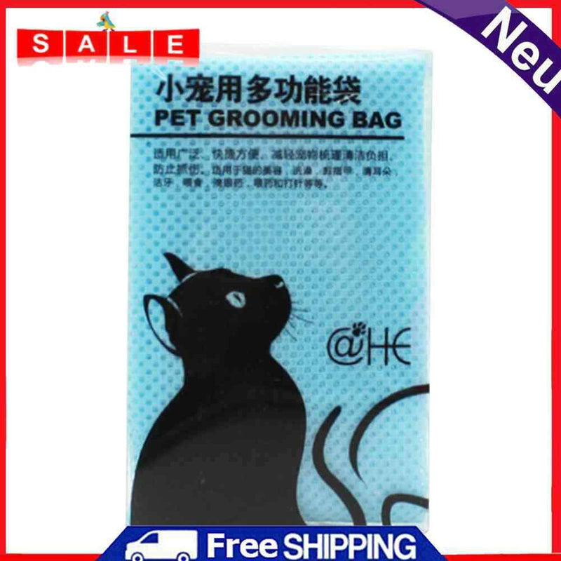 1pcs Adjustable Cat Bathing Bag No Scratching Adjustable Pet Nail Cutting Bag