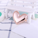 Cute PU Heart-shaped Hairpins Girls Princess Hairclip Headwear (Champagne)