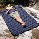 Waterproof Sleep Inflatable Mattress Camp Double Air Cushion (Navy Blue)