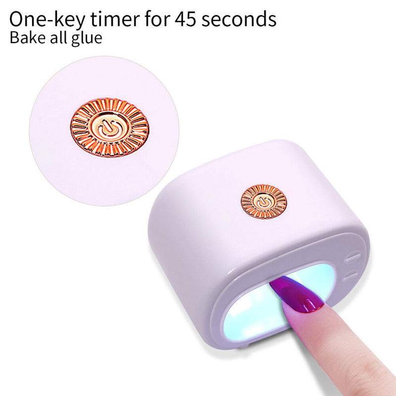Powerful LED Nail Dryer Soft Gel Polish Lamp Nail Art Cosmetic Tools Girls Gifts