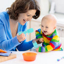 Baby Silicone Training Feeding Spoon Toddlers BPA-free Tableware (Cyan) Newly