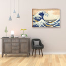 5D DIY Diamond Painting Full Round Drill Wave Ukiyoe Mosaic Rhinestone Picture