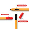 Stylus Protective Cover Non-slip Sweat-proof Tablet Pen Protector (Orange) Newly
