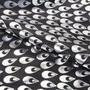 Hair Cut Cover Cloth Feather Pattern Waterproof Hairdresser Cape(Black)