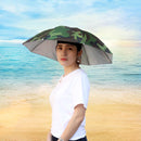 5pcs Outdoor Portable Anti-Rain Anti-Sun Head Umbrella Hat (Camouflage)