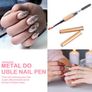 Double-Ended Poly Nail Gel Brush Picker Pen Stainless Steel Manicure Art Tools