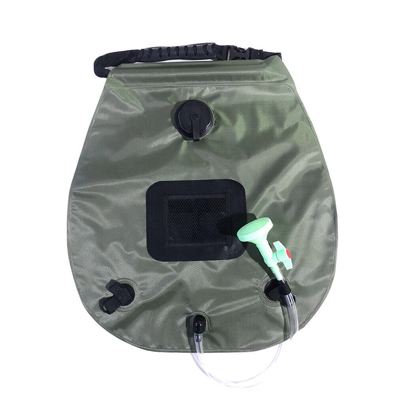 20L Solar Heated Shower Bath Bag Outdoor Camping Hiking Travel PVC Water Bag
