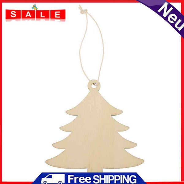 Matefielduk Wooden Mini Christmas Tree, Hanging, Party Decoration, 10