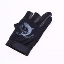 1 Pair Skidproof Half Finger Cycling Fishing Anti-Slip Glove(Black)