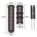 Silicone Strap Bracelet Watch Band for Garmin Forerunner 920XT (Black Red) Newly