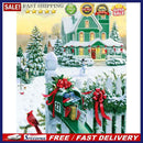 5D DIY Diamond Painting Snow House Embroidery Full Drill Cross Stitch Mosai