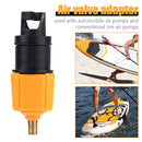 Air Valve Adapter Kayak Rowing Boat Pump Adaptor for SUP Board (Orange) Newly
