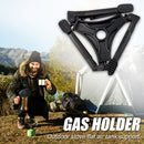 Outdoor Camping Gas Holder Tank Foldable Canister Tripod Stand Base Bottle Shelf