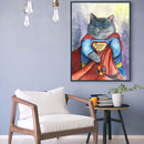 5D DIY Diamond Painting cat Full Round Rhinestones Mosaic Decor