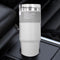 #A Stainless Steel Coffee Mug with Straw Thermal Water Cups Insulated Car Drinkw