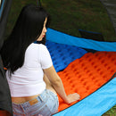 Tent Camping Mat Inflatable Hiking Portable Travel Sleeping Pad (Orange) Newly