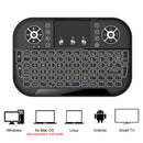 Bluetooth-Compatible Ergonomic 2.4G Air Mouse Touchpad Backlit Wireless Keyboard