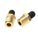 2pcs 1/4in Brass Tire Tyre Air Compressor Tank Fill Valves for Dunlop Valve