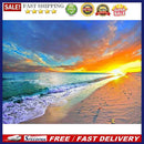 Painting By Numbers Kit DIY Quiet Seaside Hand Painted Canvas Oil Art Picture