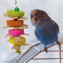 Parrot Bird Pet Hanging Swing Bird Corn Husk Chewing Bite Scratch Toys Newly