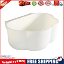 Hanging Storage Basket Organizer Trash Can Shelf Home Kitchen Tool (White)