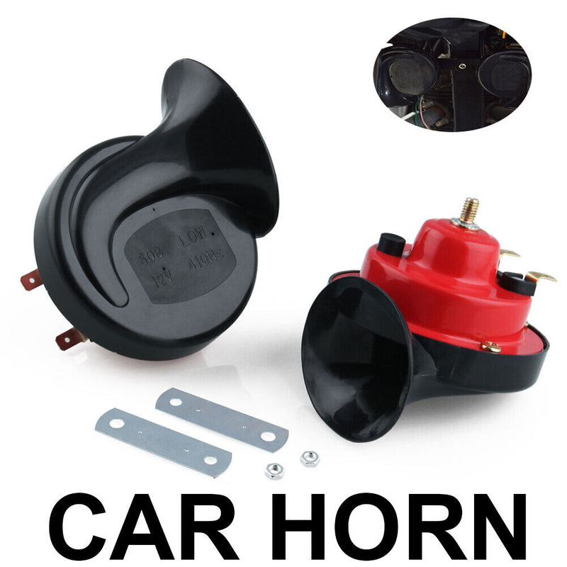105dB Car Horn 12V for Trucks, Electric Double Snail Horns, for Train Vehicle