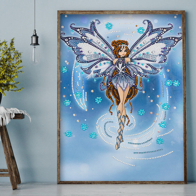 Diamond Painting 5D DIY Winged Fairy Partial Special Drill Rhinestone Kit