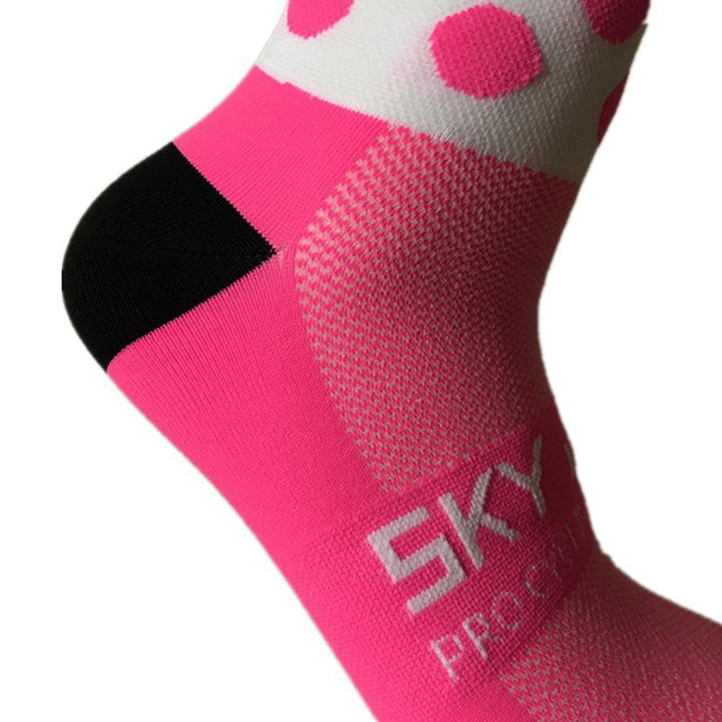 Women Men Cycling Soccer Socks Striped Dot Print Outdoor Sports Basketball Socks