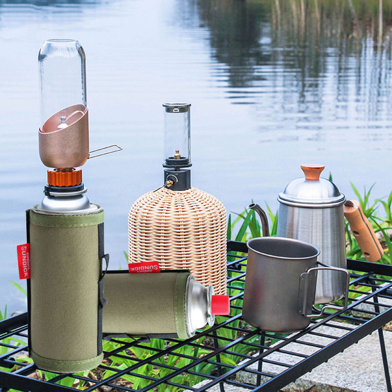 Long Gas Canister Cover Anti-Impact Fuel Cylinder Tank Protective Cover Case